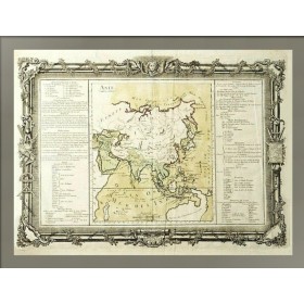 Антикварная карта Азии, 1767 год. Луи Брион де ла Тур