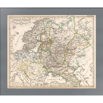 Антикварная карта Российской империи, Швеции и Норвегии, 1833 г.