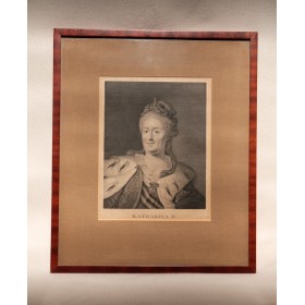 Гравюра портрет Екатерины II