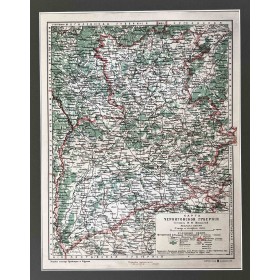 Старинная карта Черниговской губернии