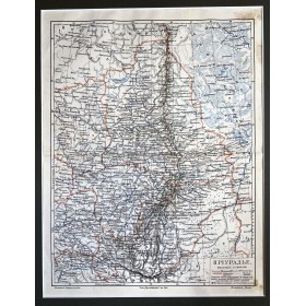 Старинная карта Приуралья, нач. XX в.