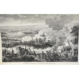 Старинная гравюра с Наполеоном. Сражение при Арколе.